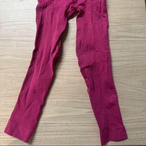 Pink lululemon leggings size 0